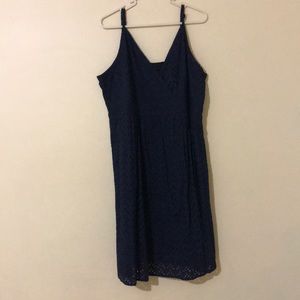 Lane Bryant navy blue summer dress